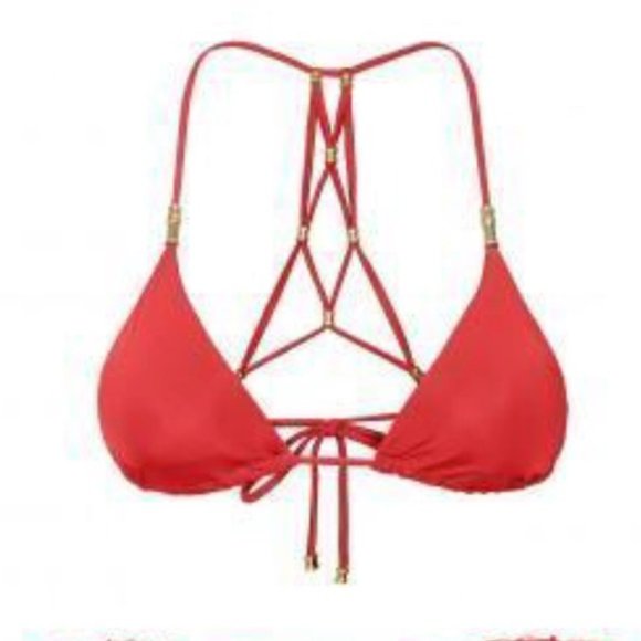 Vix Coral Bikini w/ Gold Accents - Picture 2 of 6